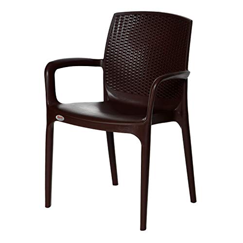 SkyGlamour Supreme Texas Chair | Heavy Plastic Chair for Home | Office | Garden | Indoor/Outdoor Use (Color: Globus Brown; Qnt: 1 Pc.) - Image 5