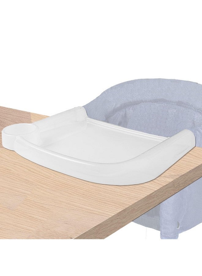 LuQiBabe Baby Dining Tray Compatible with in-gle-sina Fast Table Chair Portable Baby Feeding Tray for Clip-On Hook-on Table Chair Ideal for Toddler Perfect for Meal, Restaurant - Clear Plastic - Image 1
