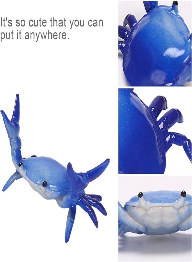 Pxiryanlow Dark Blue Creative Crab Pen Holder Weightlifting Crabs Pen Stand Storage Rack, Office Desktop Decoration, Pencil Holders Desk Supplies Holders and Dispensers, Desk Accessories and Workspace Organizers - Image 5
