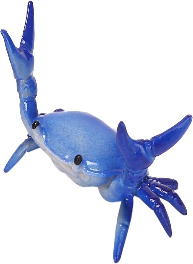 Pxiryanlow Dark Blue Creative Crab Pen Holder Weightlifting Crabs Pen Stand Storage Rack, Office Desktop Decoration, Pencil Holders Desk Supplies Holders and Dispensers, Desk Accessories and Workspace Organizers - Image 1