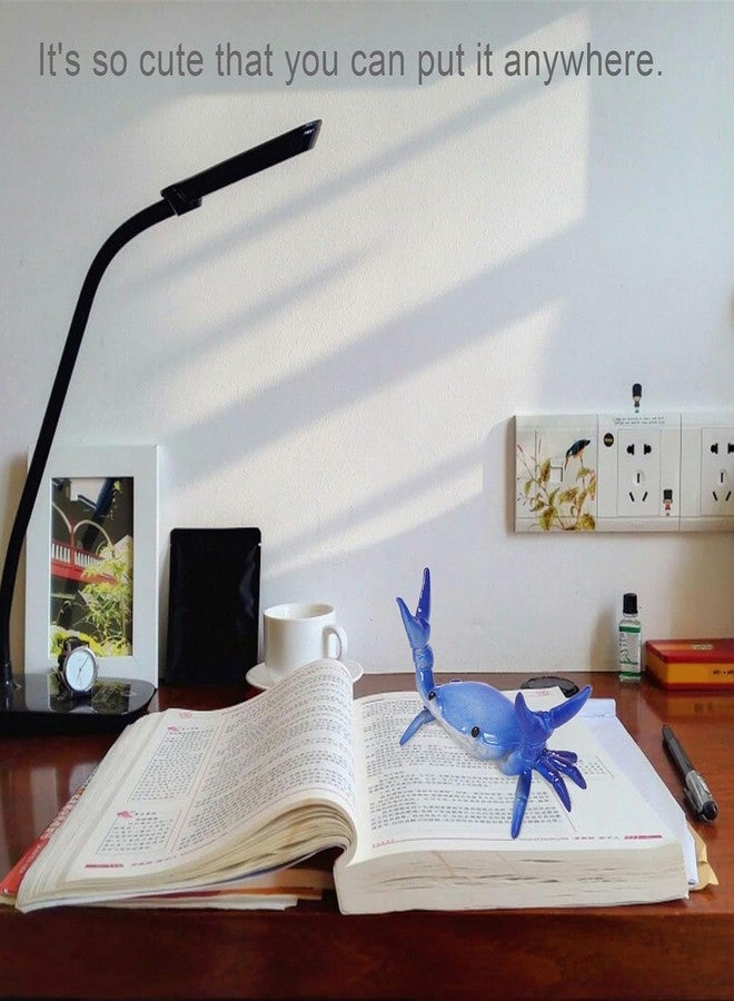 Pxiryanlow Dark Blue Creative Crab Pen Holder Weightlifting Crabs Pen Stand Storage Rack, Office Desktop Decoration, Pencil Holders Desk Supplies Holders and Dispensers, Desk Accessories and Workspace Organizers - Image 4