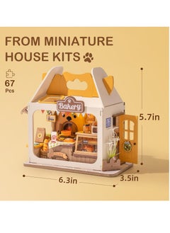 Robotime Rolife 3D Wooden Puzzle Food Box Shop DIY Miniature House Kit Teddy's Breadbox DS033 Decorative DIY Crafts/Birthday Gifts/Home Decor For Girls&Boys Teens&Adults  - Image 5