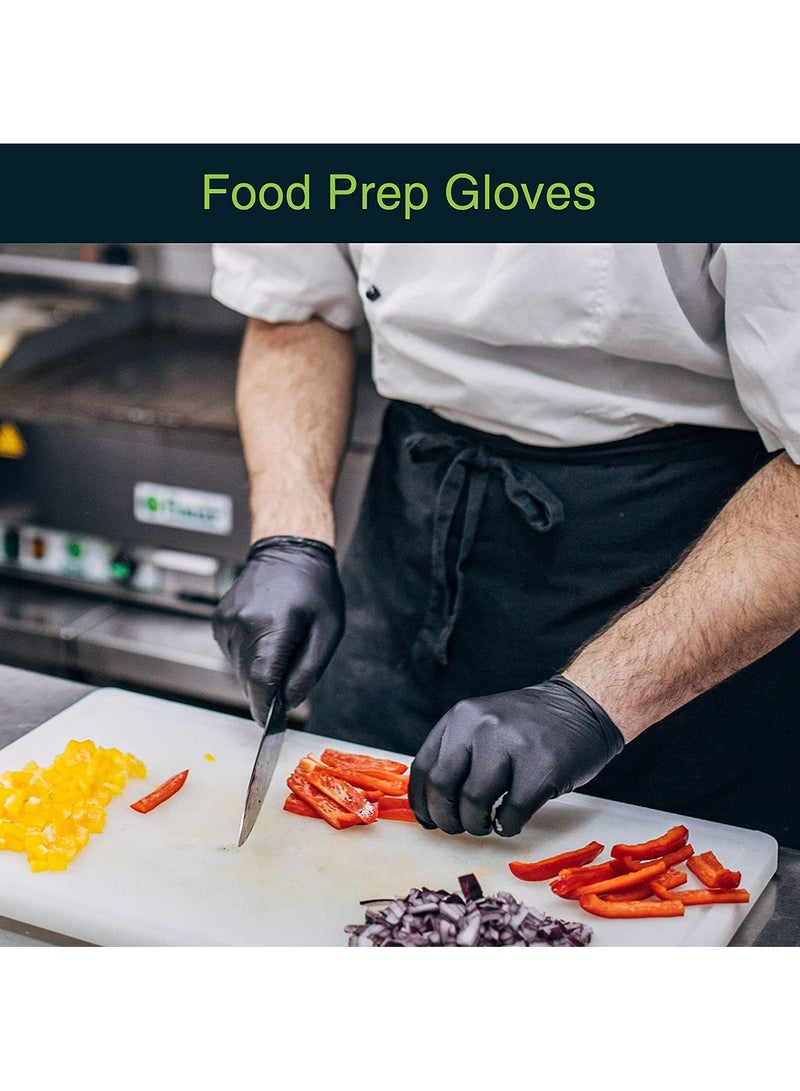 Multi Purpose Black Disposable Vinyl Powder Free Gloves Medium Size - Image 3