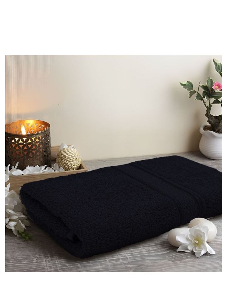 BYFT Daffodil (Black) Premium Kids Towel (60x110 Cm-Set of 6) 100% Cotton, Highly Absorbent and Quick dry, Hotel and Spa Quality Bath linen with Stripe Diamond Dobby-500 Gsm  - Image 4