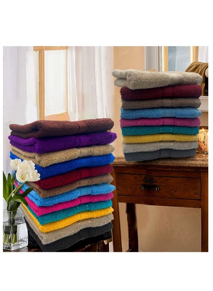 BYFT Daffodil (Black) Premium Kids Towel (60x110 Cm-Set of 6) 100% Cotton, Highly Absorbent and Quick dry, Hotel and Spa Quality Bath linen with Stripe Diamond Dobby-500 Gsm  - Image 5