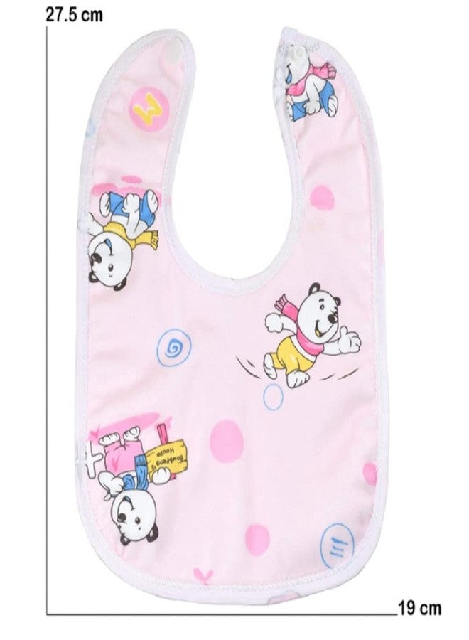 Wavva® Cotton Baby Bibs with Titch Button|Soft Cotton Washable for Babies Feeding Infants and Toddlers| 0-2 Years | Waterproof, Spill Resistant Bibs | Useful Baby Shower Gift (pack of 3) (Multicolor) - Image 5