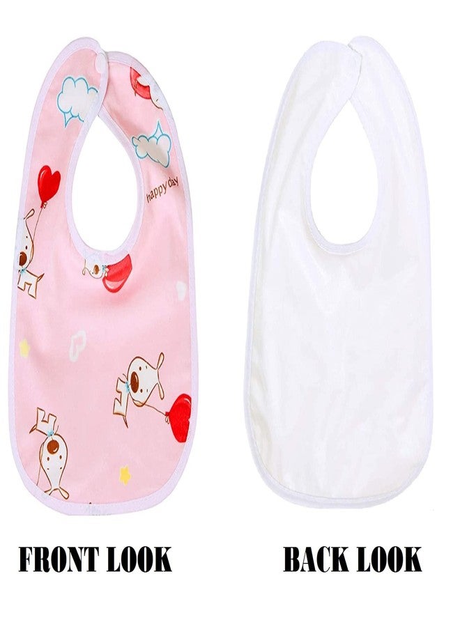 Wavva® Cotton Baby Bibs with Titch Button|Soft Cotton Washable for Babies Feeding Infants and Toddlers| 0-2 Years | Waterproof, Spill Resistant Bibs | Useful Baby Shower Gift (pack of 3) (Multicolor) - Image 3