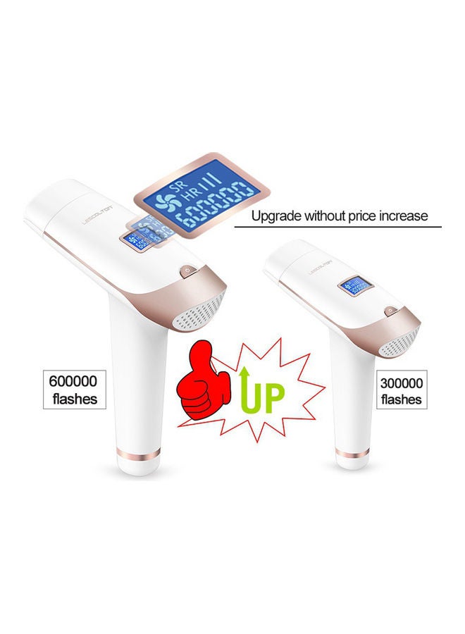 Household Laser Depilator White/Gold 18.2x7.8x15.1cm - Image 2