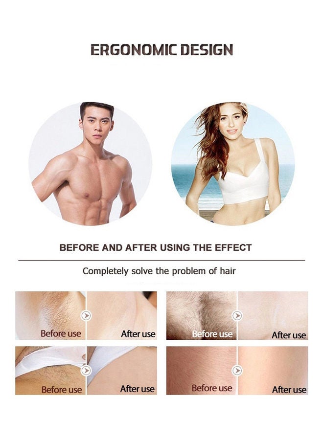 Household Laser Depilator White/Gold 18.2x7.8x15.1cm - Image 5