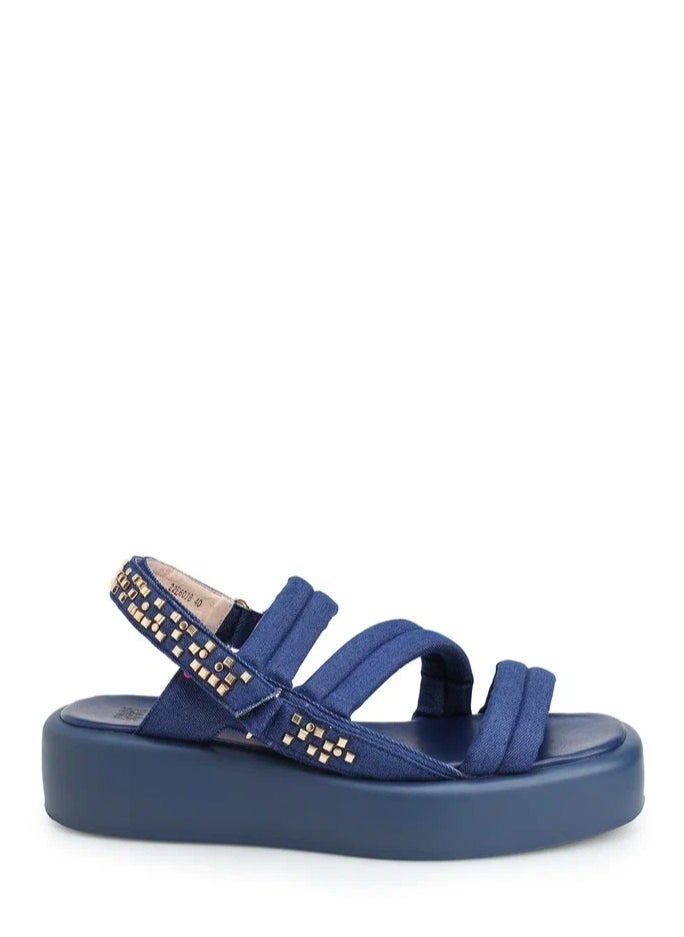 Women's Leather Platform Sandal Decorated With Holnitens Blue - pzsku/ZA483F78348F027B8579DZ/45/_/1734709710/e46a803b-fd94-4dc3-ab7b-6edc1aac398b