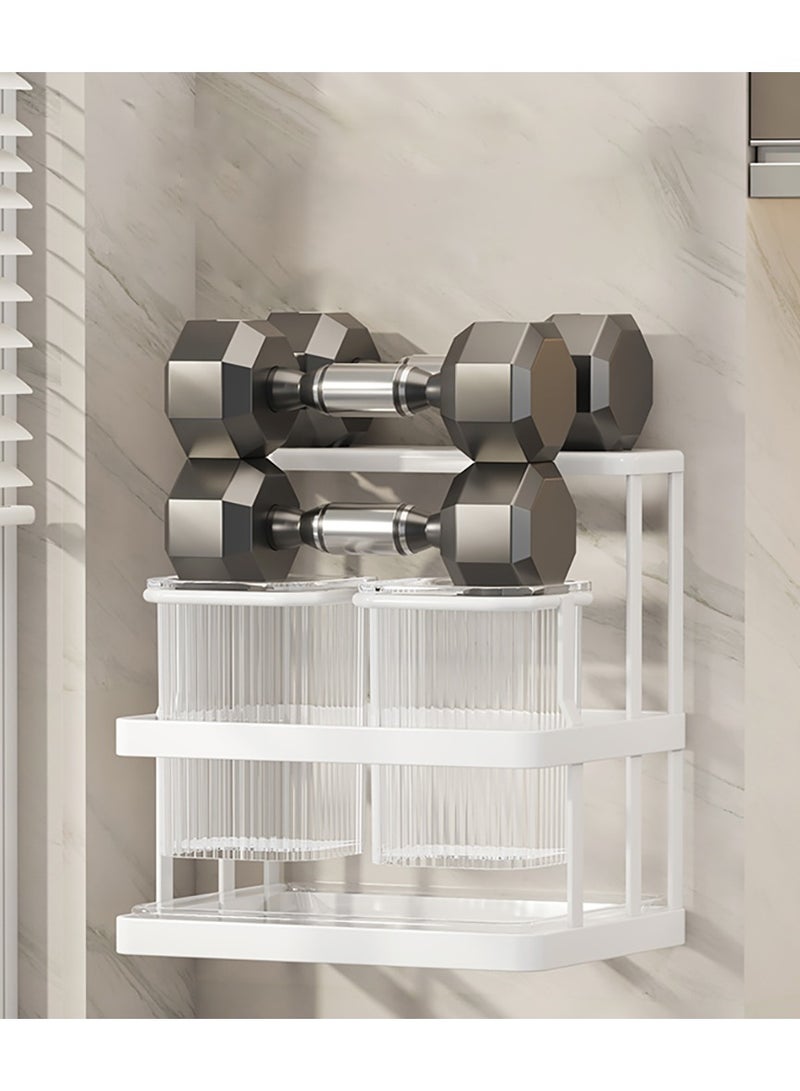 HomeGenic Cutlery Holder, Metal Flatware Organizer, Spoon Knives Fork holder, Utensils Organizer, Kitchen Organizer for Countertop, Self-Adhesive Wall-Mounted Cutlery Organizer. - Image 3