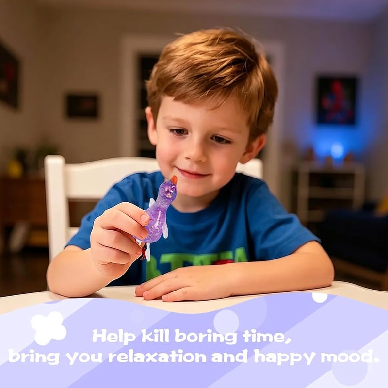 QITAI Duck Squishy Toy for Kids Ages 3 and Adults, Purple Malt-Sugar Style, Stretchy Slow-Rebound Sensory Squeeze Toy for Stress Relief and Everyday Play - Image 5