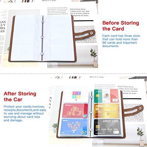 Padike RFID Credit Card Holder Business Card Organizer Business Card Holder, with 96 Card Slots Credit Card Protector for Managing Your Different Cards to Prevent Loss or Damage (Azure) - Image 5