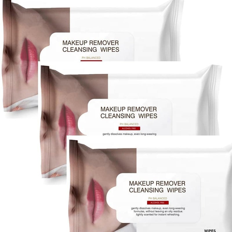 75 قطعة من مناديل مبللة للبالغين مزيل مكياج مناديل قطنية فائقة النعومة غير منسوجة مناديل مبللة للبالغين 25 × 3 - Image 1
