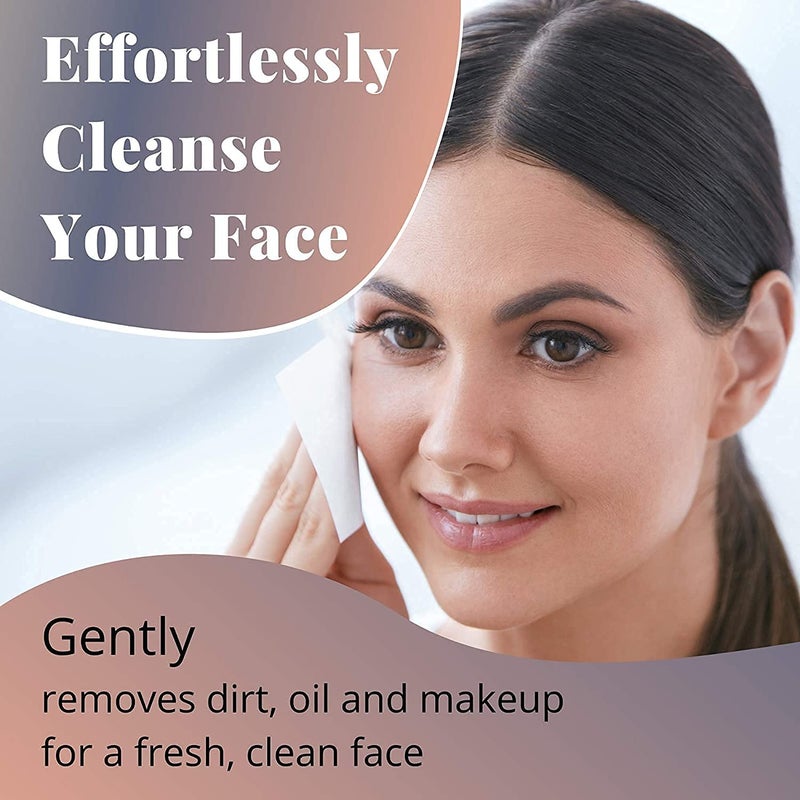 75 قطعة من مناديل مبللة للبالغين مزيل مكياج مناديل قطنية فائقة النعومة غير منسوجة مناديل مبللة للبالغين 25 × 3 - Image 4