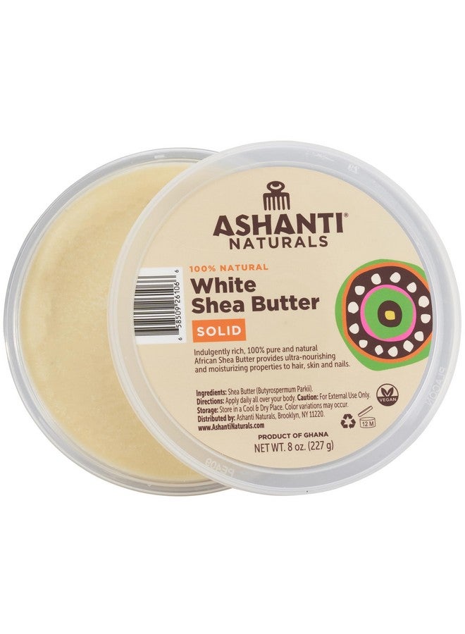 Ashanti Naturals White Solid Raw Shea Butter | Unrefined African Shea Butter | Moisturizer for Dry Skin, Face & Hair | Easy Application - 8 oz - Image 2