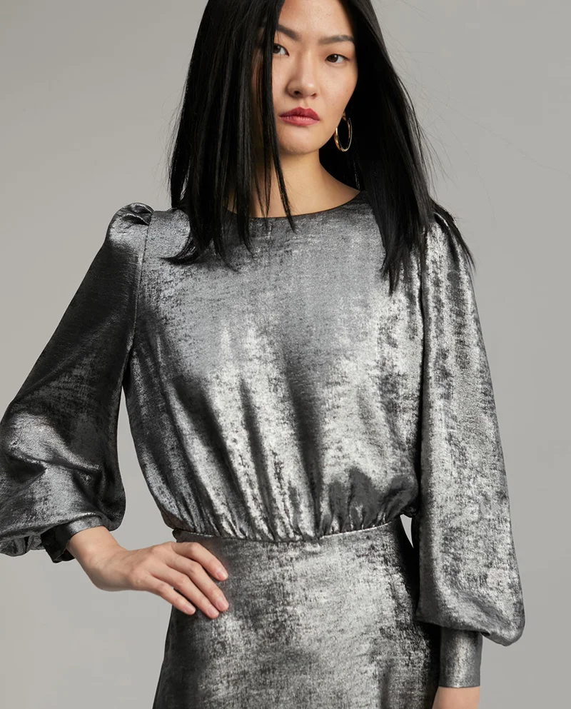 Lola Casademunt Short laminated dress