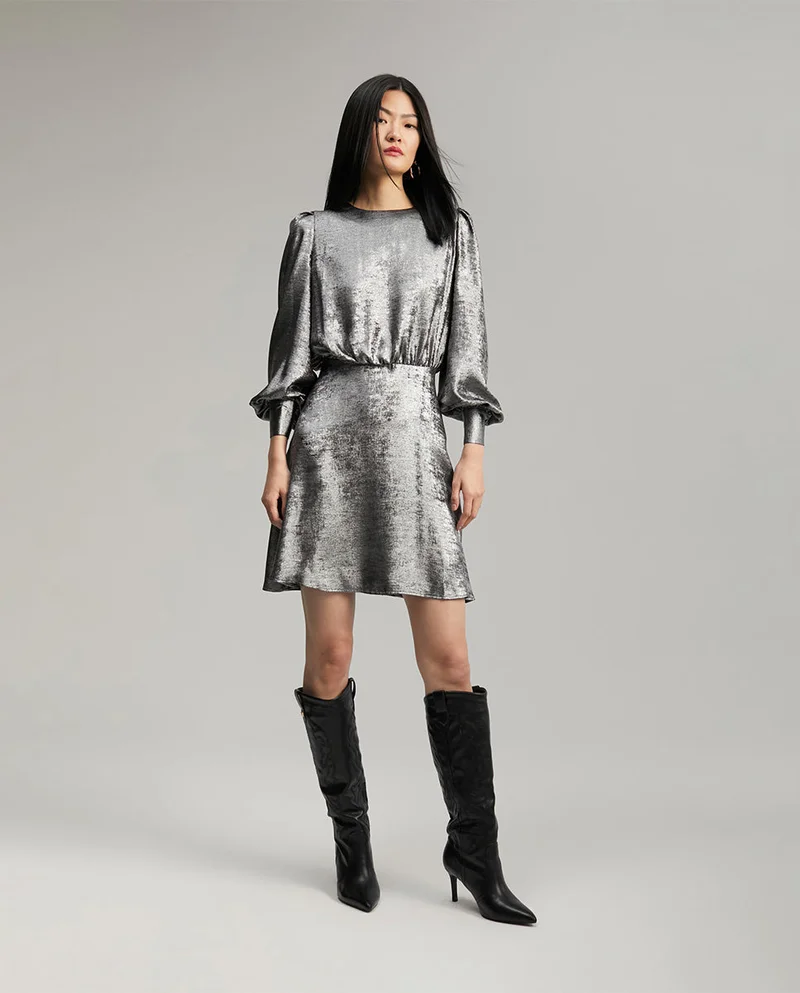 Lola Casademunt Short laminated dress