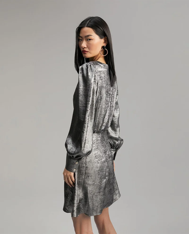 Lola Casademunt Short laminated dress