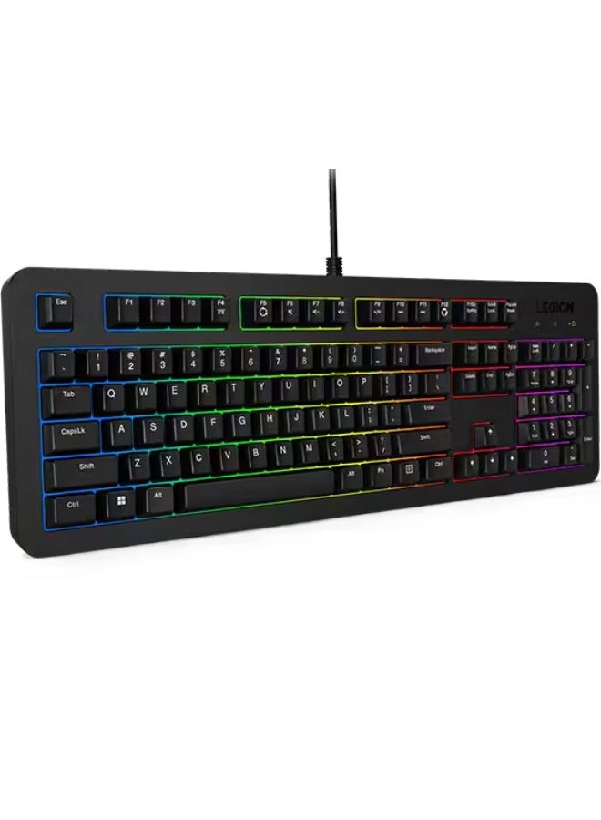 لينوفو Legion KM310 RGB Gaming Combo 2-in-1 Keyboard 5-zone RGB illumination, Up to 20 million clicks, 3-zone layout, Mouse Up to 8000 DPI, 57g ultralight weight- English Black - Image 4