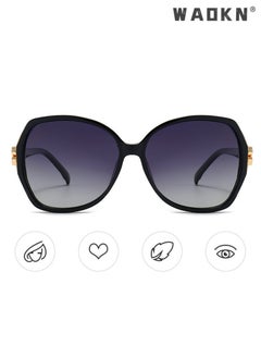 Women's Butterfly Sunglasses Polarized Anti-Glare UV400 Lens Rhinestone Arms with Case for Shopping Party Travel Protection for Outdoors, Glossy Black Gradient Gray - pzsku/ZA4847C14F84736E7D0EEZ/45/_/1713281819/53696f52-9030-473c-8411-67249222552c