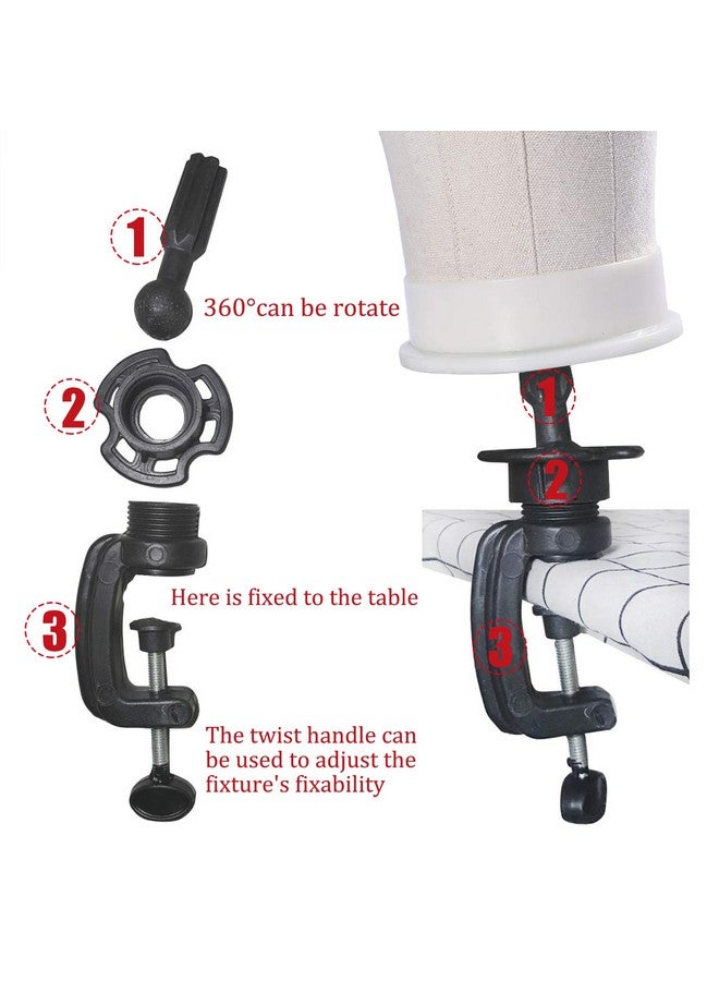 إكستريند رأس شعر مستعار من القماش من XTREND مقاس 21-24 بوصة لصنع خصلات الشعر/الشعر المستعار/وصلات الشعر، صنع عرض وتصفيف الشعر، رأس مانيكان مع مجموعة حامل شعر مستعار، إكسسوارات شعر برأس مانيكان من القماش مقاس 22 بوصة - Image 5