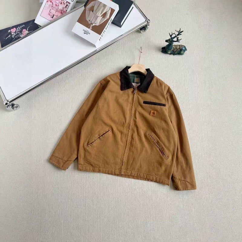 Trendy Brand J97 Canvas American-Style Lapel Work Jacket, Classic Detroit Padded Jacket For Men And Women - Image 5