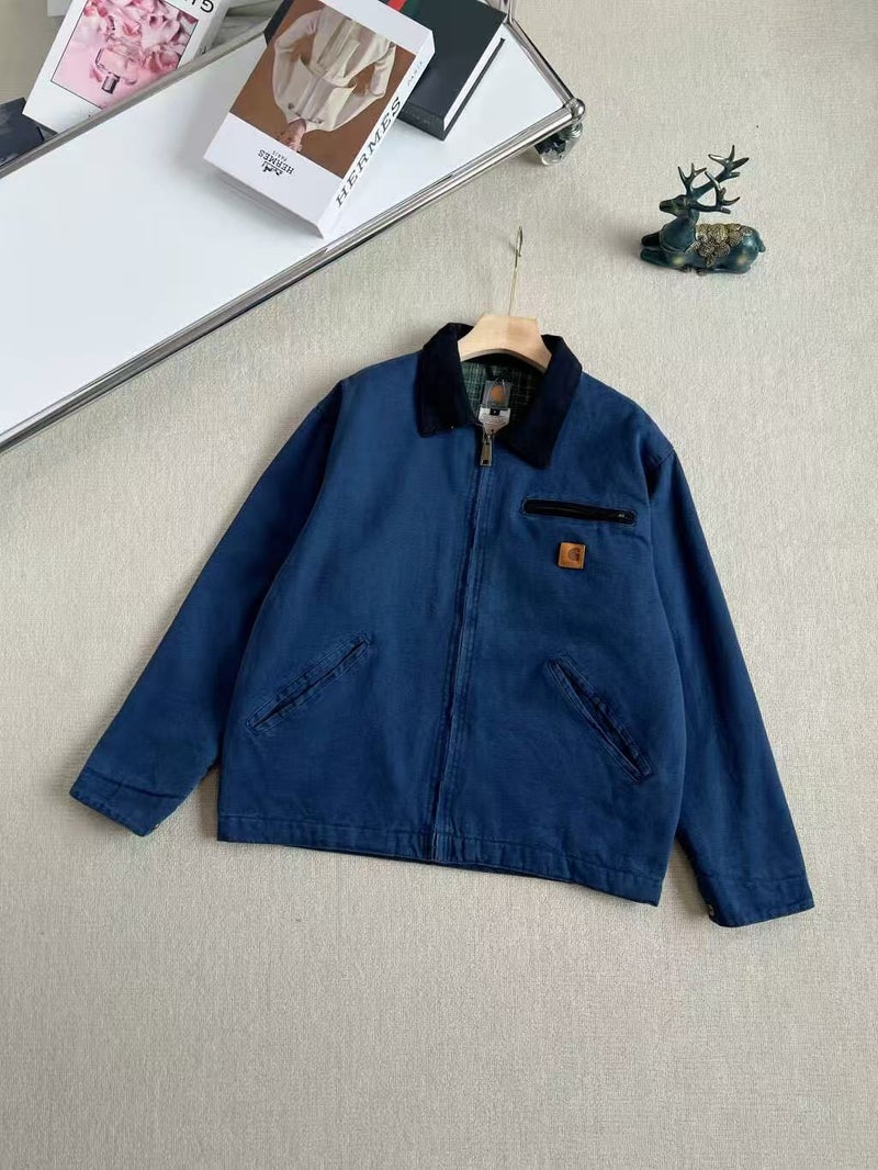 Trendy Brand J97 Canvas American-Style Lapel Work Jacket, Classic Detroit Padded Jacket For Men And Women - Image 1