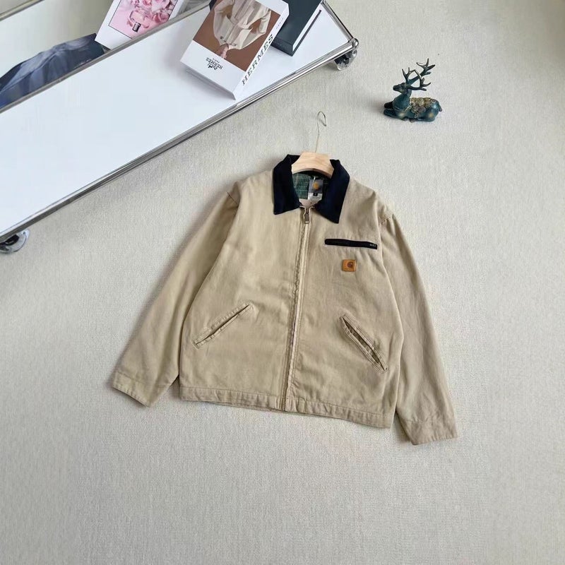 Trendy Brand J97 Canvas American-Style Lapel Work Jacket, Classic Detroit Padded Jacket For Men And Women - Image 4