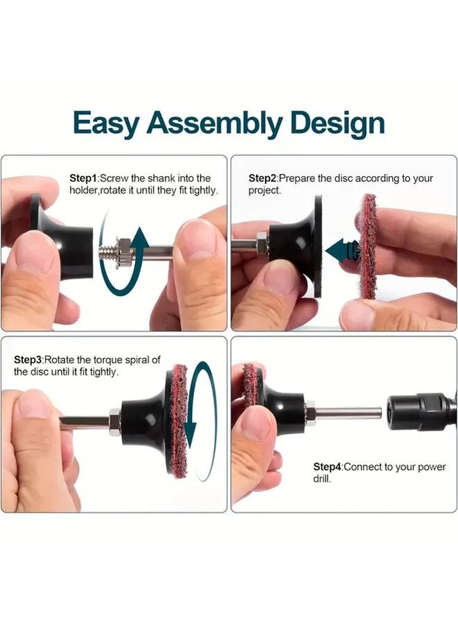 46Pcs Nylon Torque Disc Set 2 Inch Grinding Polishing Discs With 1 4 Inch Tray - Image 4