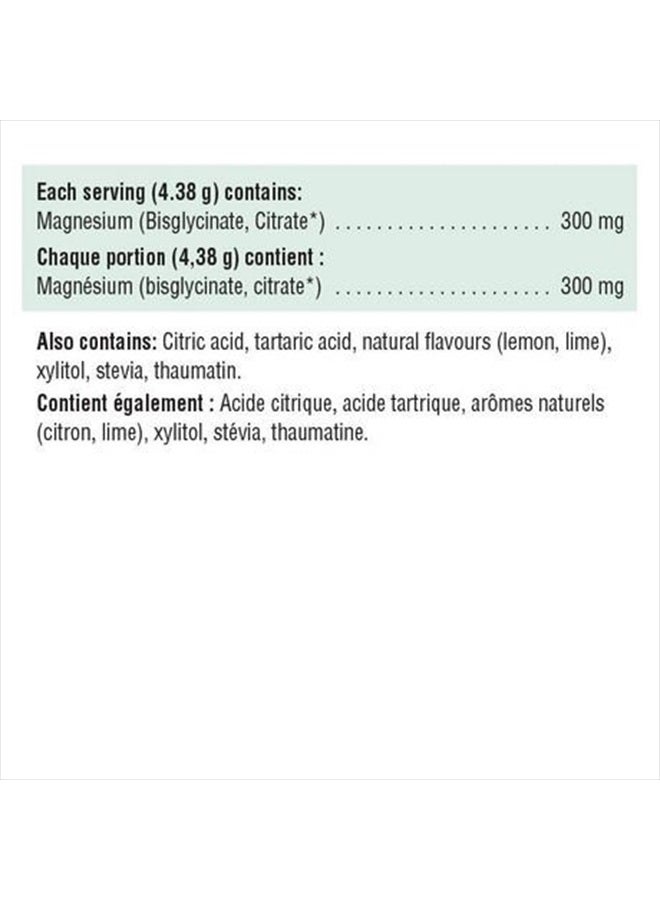 Jamieson Magnesium Drink Mix - Natural Lemon-Lime Flavour, 228g - Image 2