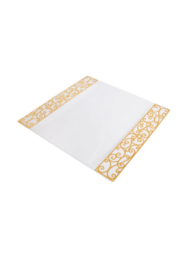 Royal Porcelain Royal Porcelain | Square Dinner Plate | Golden Gate | 27 CM  - Image 3