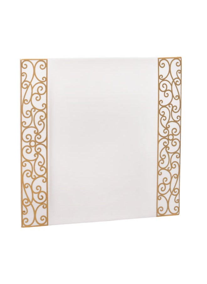 Royal Porcelain Royal Porcelain | Square Dinner Plate | Golden Gate | 27 CM  - Image 2