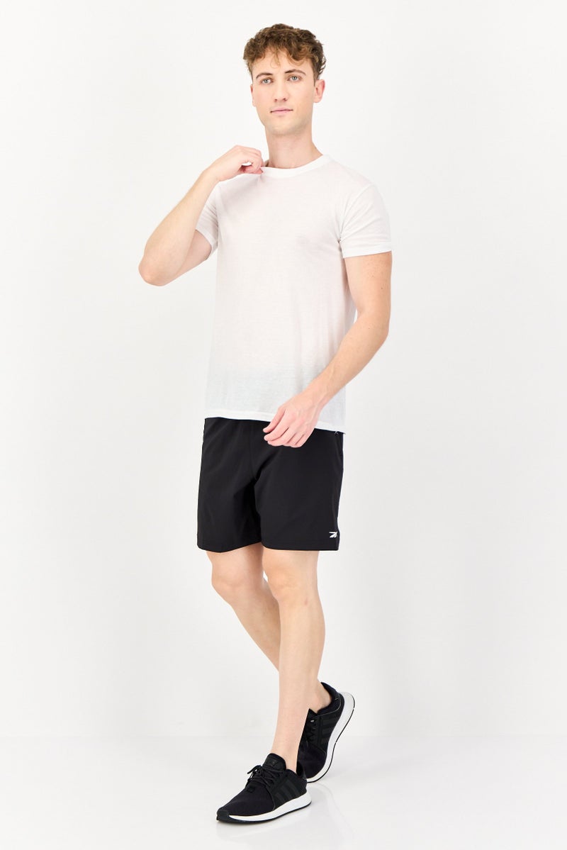 Reebok شورتات تدريب رياضية للرجال، أسود - Image 4