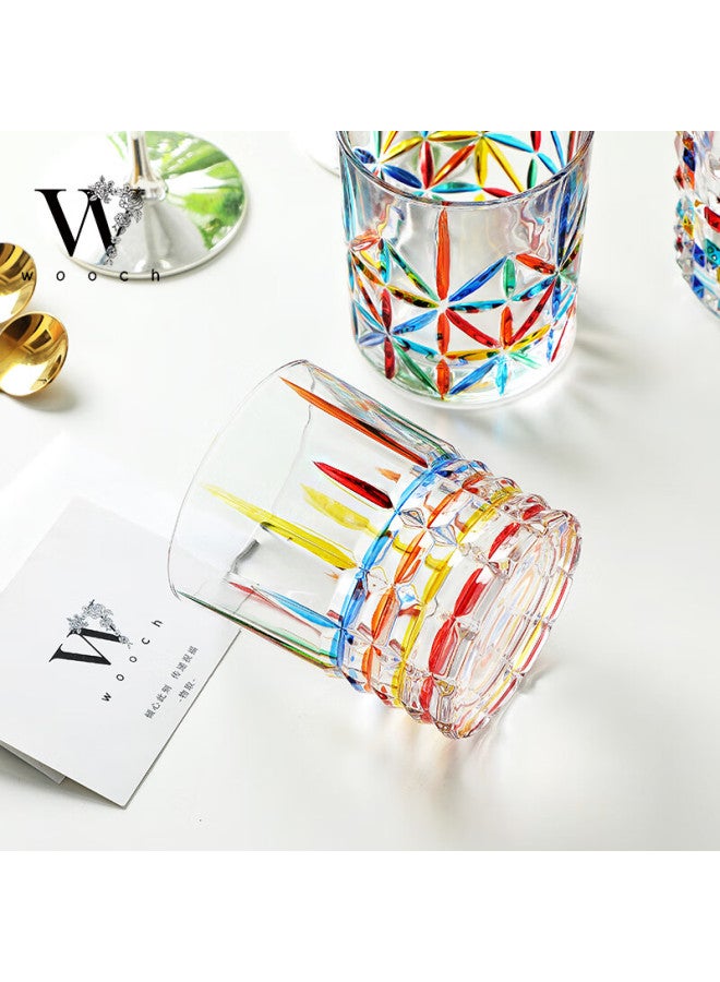 Wooch High-value Painted Gemstone Glass Cup Set, Couple Gift Box, Wedding Gift, New Couple Souvenir, Housewarming Present - Image 3