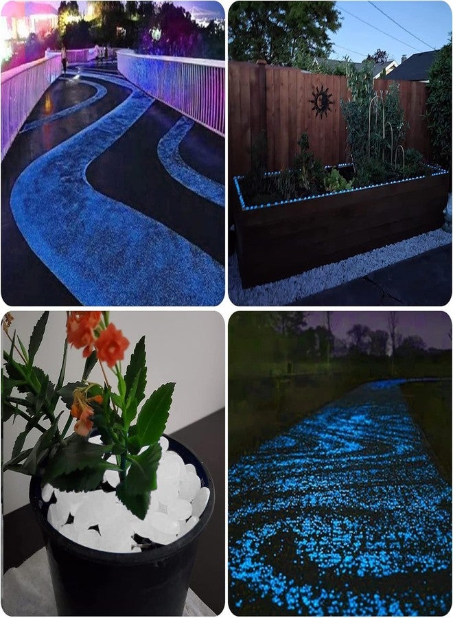 NAMTSO Glow in The Dark Rocks Outdoor, 500 pcs White Solar Rocks for Landscaping, Outdoor Decor Glow in The Dark Stones, Glowing Pebbles for Garden Backyard Patio Lawn Path, Powered by Sunlight - Image 3