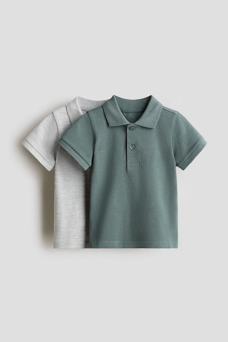 H&M 2-pack cotton polo shirts