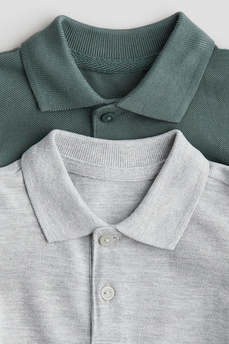 H&M 2-pack cotton polo shirts