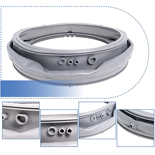 Wadoy MDS47123619 Door Gasket Compatibile with LG Front-Load Washing Machines WM3270CW WM3270CW/00 WM3500CW/00 WM3670HVA/01 WM3700HVA/00, Door Boot Seal with 383EER4001A Washer Spring Expansion Removal Tool - Image 4