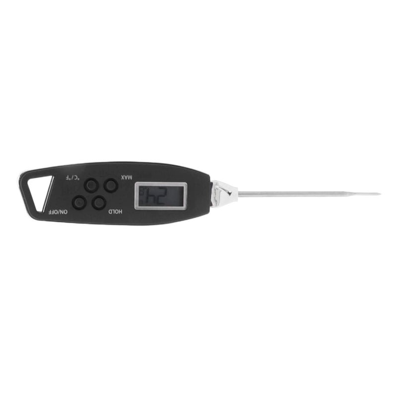 Black Digital Food Thermometer for Meat Grilling ABS Material 4 Second Quick Read Max Temp Memory - Image 2