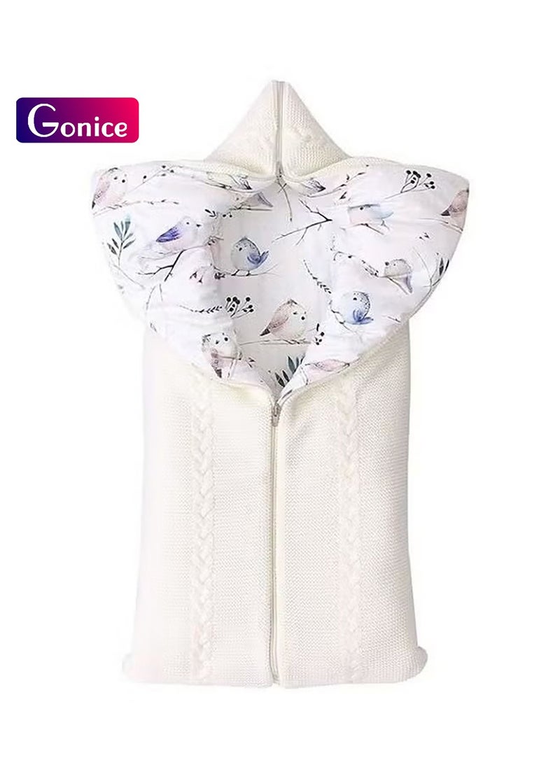 Gonice Multiple Design Soft and Delicate Baby Zipper Closure Sleeping Bag Solid Thick Warm for Newborn  - Image 1