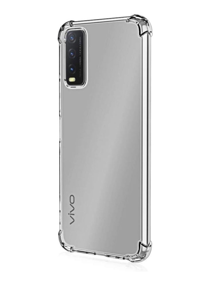TIGER New Bumper Case Compatible with VIVO Y20 – Soft TPU Silicone Clear Transparent Cover – Shockproof, Durable, and Protective Case for VIVO Y20 – Slim and Lightweight Bumper Shell for Maximum Protection - Image 3