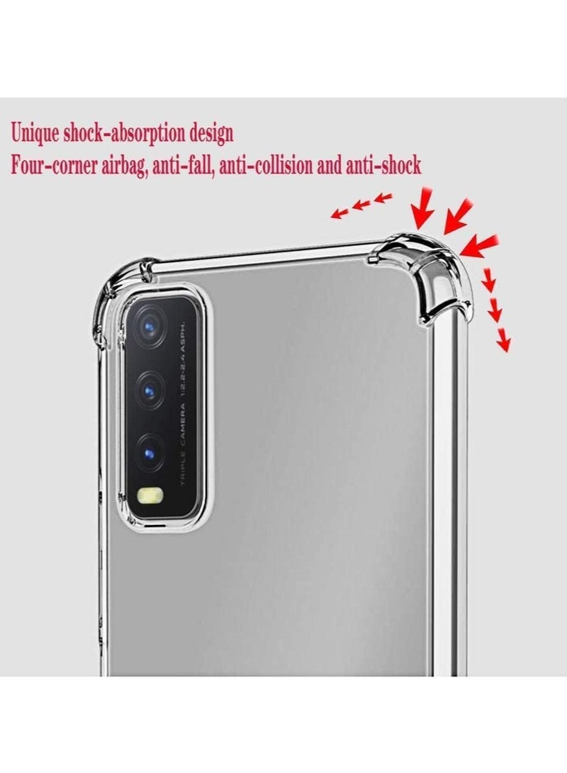 TIGER New Bumper Case Compatible with VIVO Y20 – Soft TPU Silicone Clear Transparent Cover – Shockproof, Durable, and Protective Case for VIVO Y20 – Slim and Lightweight Bumper Shell for Maximum Protection - Image 4