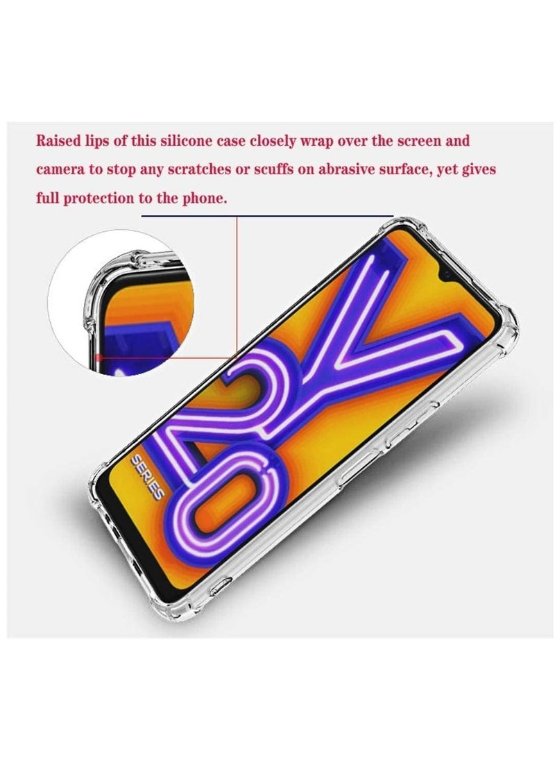 TIGER New Bumper Case Compatible with VIVO Y20 – Soft TPU Silicone Clear Transparent Cover – Shockproof, Durable, and Protective Case for VIVO Y20 – Slim and Lightweight Bumper Shell for Maximum Protection - Image 5