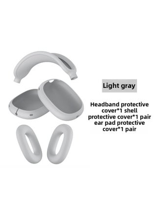 Suitable For Apple Headphone Case Airpods Max Protective Case Head-Mounted Earphone Case Silicone Protective Cover Case-Color:Max Light Gray 3-piece Set (shell Set * 1 Pair Beam Set * 1 Ear Cushion Set * 1 Pair)-Applicable Model:AirPodsMax - pzsku/ZA484FA3D3B2E091E27B1Z/45/1746208837/1db15c76-e36e-4bdf-8f22-6b4f477e9e4f