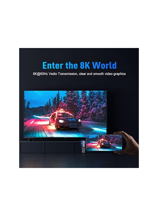 Vcom USB C 90 Degree Adapter (2 Pack), 40Gbps Data Transfer USB Type C Male to Female Right Angle Extender for Steam Deck,Switch,Thunderbolt4, Laptop, Mobile Phone, Tablet - Image 5