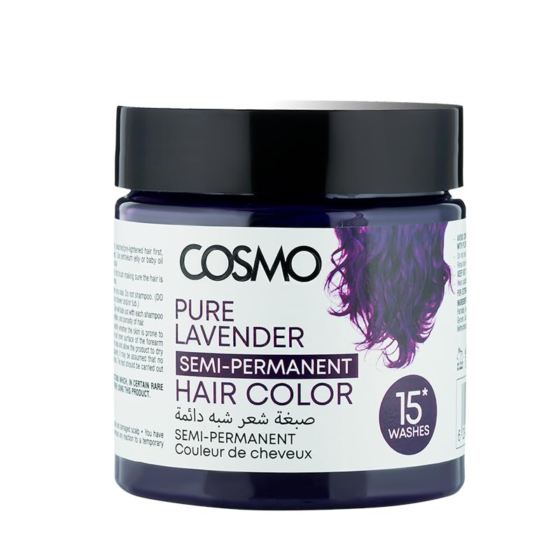 COSMO Pure Lavender - 120g - Semi-Permanent Hair Color – Ammonia-Free, Long-Lasting Color with Deep Conditioning Formula – Bold, Fade-Resistant Shine for All Hair Types – Easy Application - Image 1