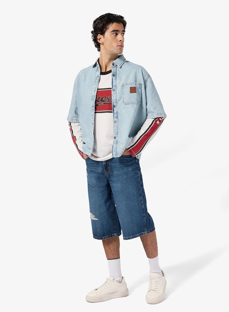 جس تيشيرت شبكي بأكمام طويلة - Image 4