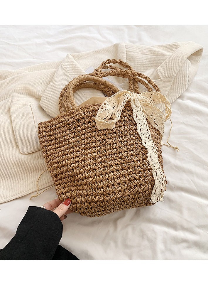 KUYING New Fashion Retro Style Grass Woven Women's Bag  - Image 1