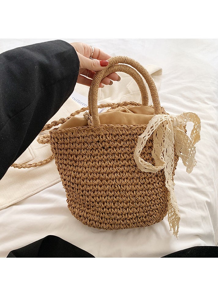 KUYING New Fashion Retro Style Grass Woven Women's Bag  - Image 2